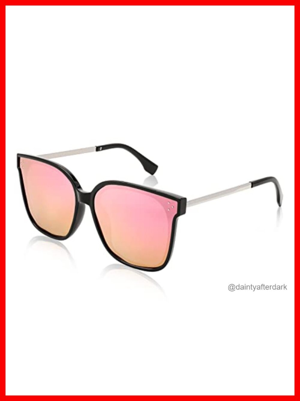 Oversized Retro Square Polarized Sunglasses UV400 Full Frame